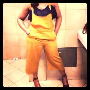 Mustard yellow culotte jumper